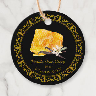 Vintage Honeycomb Vanilla Infused Honey Hang Tag