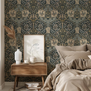 Vintage Honeysuckle Pattern Peel & Stick Wallpaper