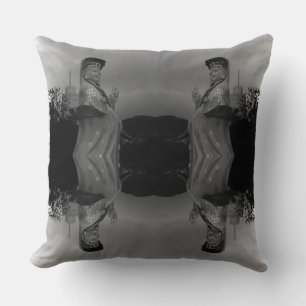 Vintage Hong Kong Repulse Bay Kwun Yam Statue Jigs Cushion