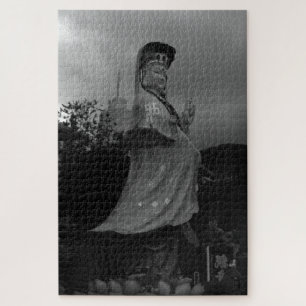 Vintage Hong Kong Repulse Bay Kwun Yam Statue Jigsaw Puzzle