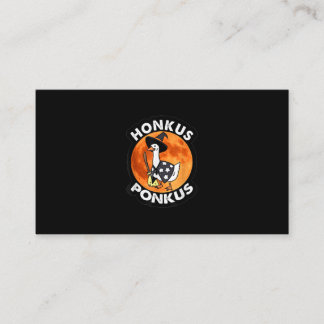 Vintage Honkus Ponkus Halloween Cute Witches Duck Business Card