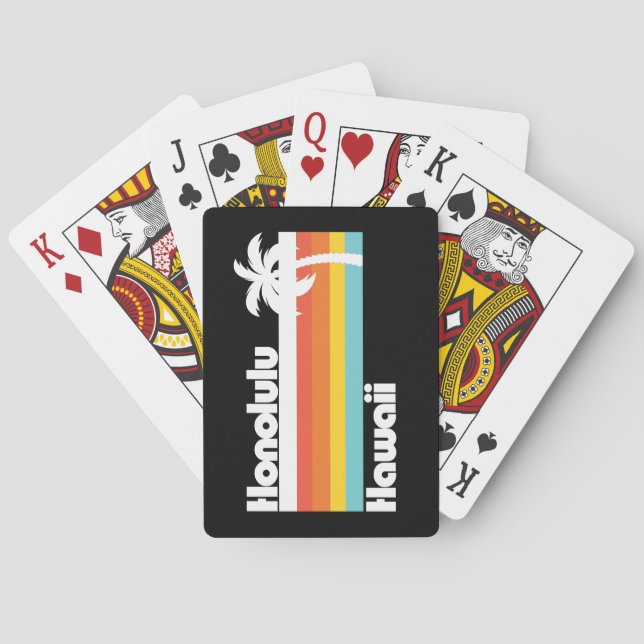 Vintage Honolulu Hawaii Playing Cards (Back)