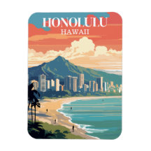 Vintage Honolulu Hawaii Travel Souvenir
