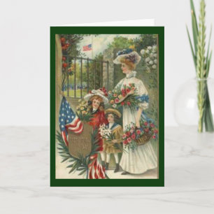 Vintage Honouring Memorial Day Card
