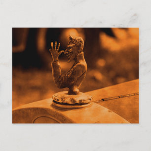 Vintage Hood Ornament Postcard