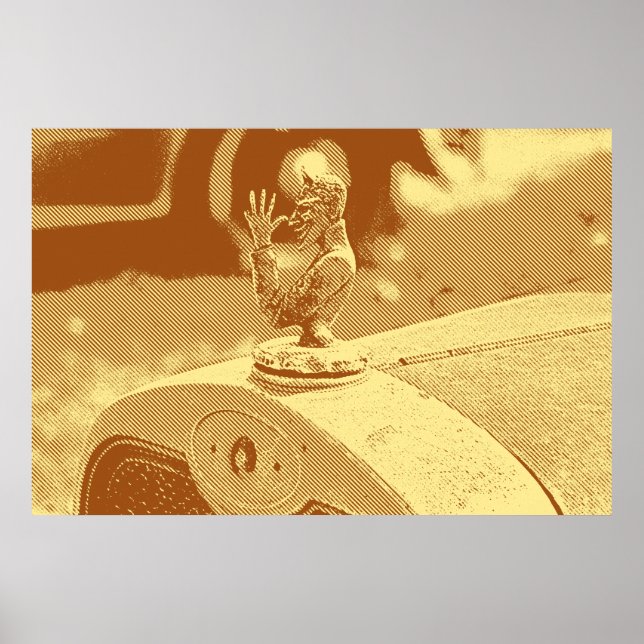 Vintage Hood Ornament Poster (Front)