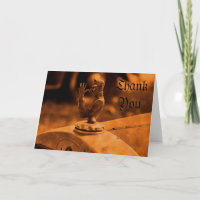 Vintage Hood Ornament Thank You Note Card