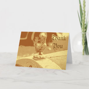 Vintage Hood Ornament Thank You Note Card