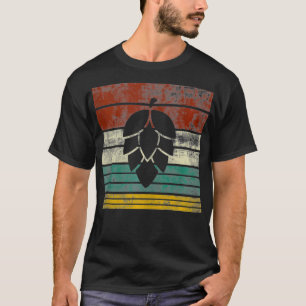 Vintage Hop Leaf Home Brewers Lovers of Hoppy Bee T-Shirt