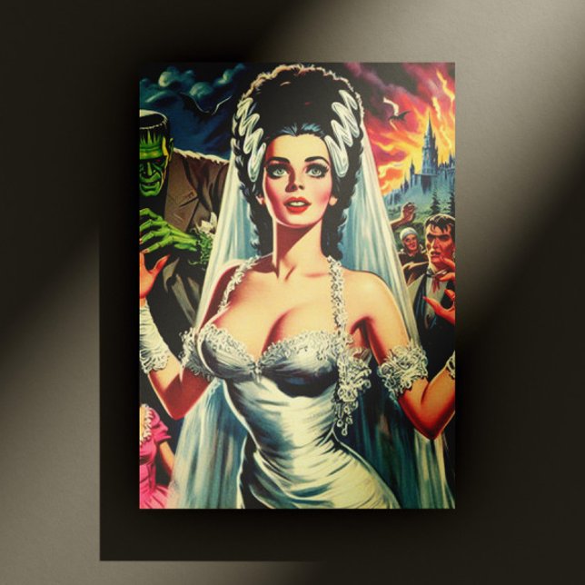 Vintage Horror Bride Postcard (Creator Uploaded)