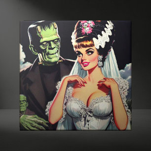 Vintage Horror Bride Tile