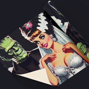 Vintage Horror Bride Wrapping Paper
