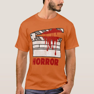 Vintage Horror Flick Halloween Scary Horror Movie T-Shirt