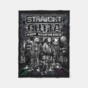 Vintage Horror Halloween Scary Straight Outta Scar Fleece Blanket