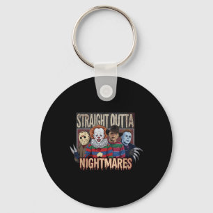 Vintage Horror Halloween Scary Straight Outta Scar Key Ring