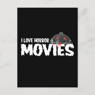 vintage horror movie art postcard