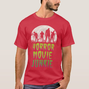 Vintage Horror Movie Junkie Retro 80s Horror Zombi T-Shirt