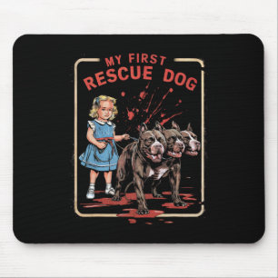 Vintage Horror Movie Lover Retro Halloween Shirt R Mouse Mat