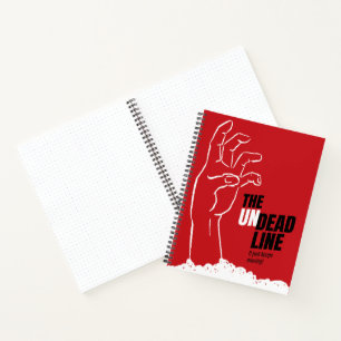 Vintage horror movie poster parody - Undead-line Notebook