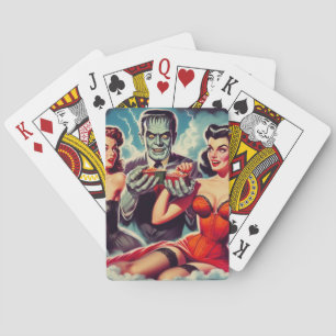 Vintage Horror Pin-ups Playing Cards