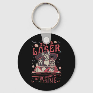 Vintage Horror Spooky Movie Lover Retro Halloween Key Ring