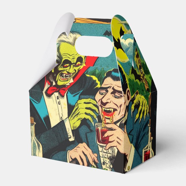 Vintage Horror Vampire Comics Favour Box (Front Side)