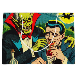 Vintage Horror Vampire Comics Large Gift Bag