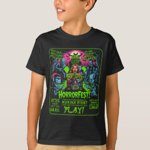 Vintage Horrorfest Poster Halloween Movie Old Time T-Shirt