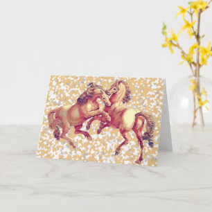 Vintage Horse Art Card