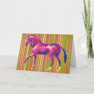 Vintage Horse Art Note Card
