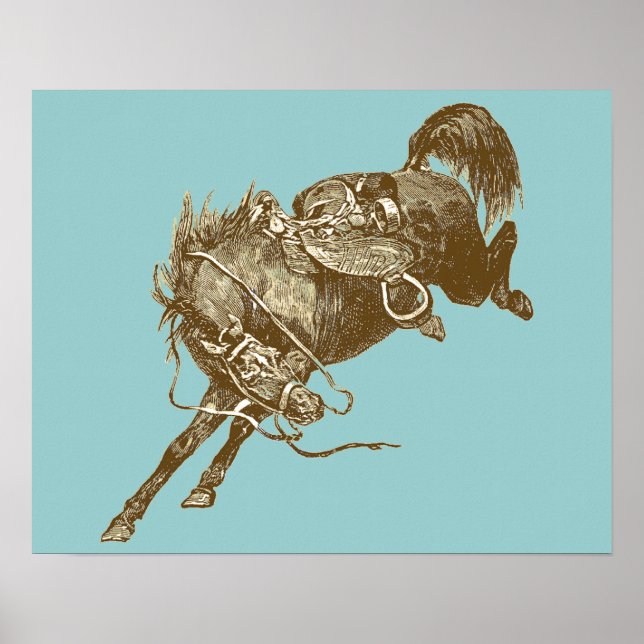 Vintage Horse Art Poster (Front)