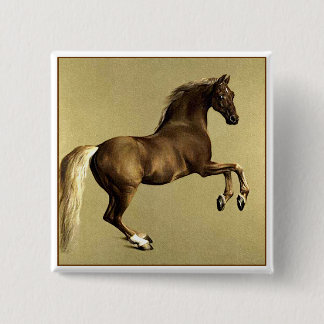 Vintage Horse Art:  Whistlejacket 15 Cm Square Badge