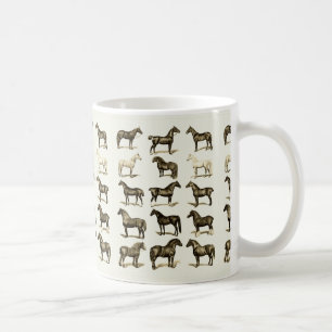 Vintage Horse Breeds Chart accessories and gifts Coffee Mug