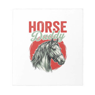 Vintage Horse Daddy Engraving Notepad