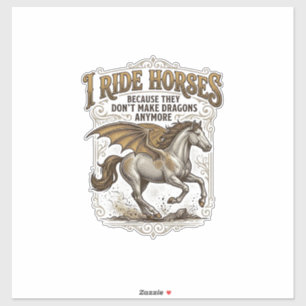Vintage Horse Dragon Fantasy Rider Shirt Design_1