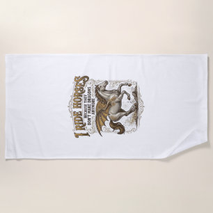 Vintage Horse Dragon Fantasy Rider Shirt Design_1 Beach Towel