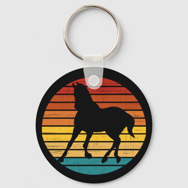 Vintage Horse  Key Ring (Front)