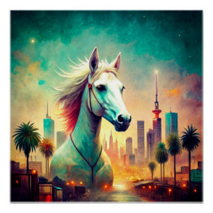 Vintage Horse - Las Vegas Wall Poster Art