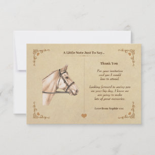 Vintage Horse Note Card
