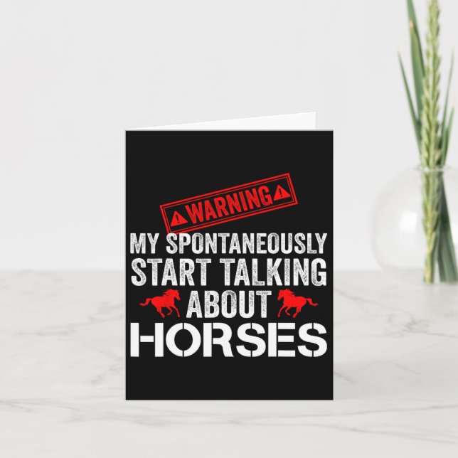 Vintage Horse Racing  Card (Front)