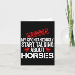 Vintage Horse Racing Card
