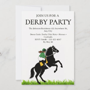 Vintage Horse Racing Derby Party Invitation 2026