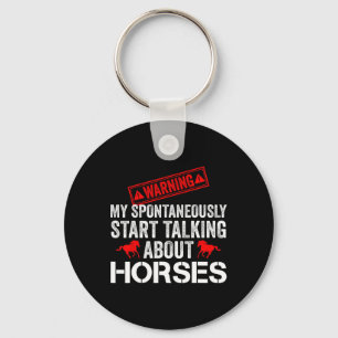 Vintage Horse Racing Key Ring
