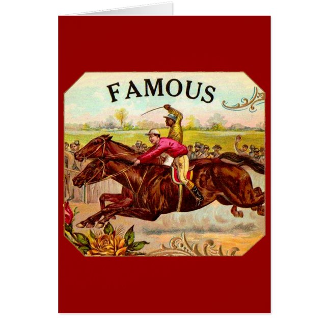Vintage Horse Racing Thrill of the Race (Front)