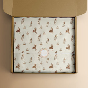 Vintage Horse Riding Pattern Tissue Paper