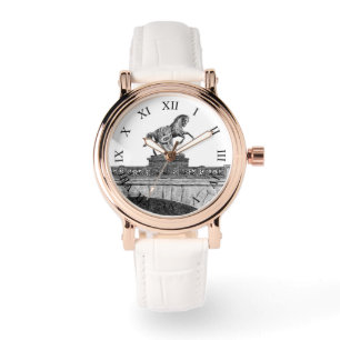 Vintage horse sculpture on Anichkov bridge Watch