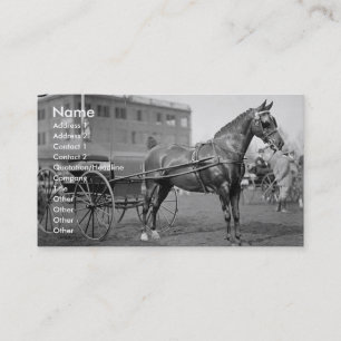 Vintage Horse Show Business Card