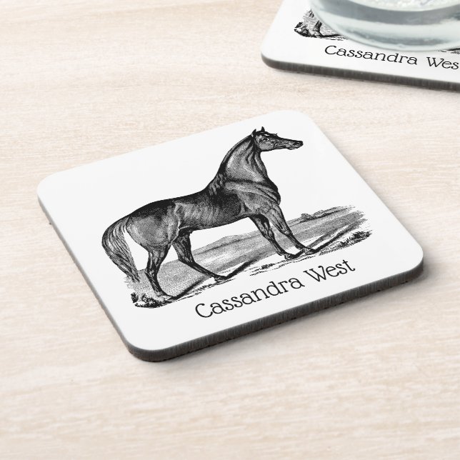 Vintage Horse Standing Coaster (Left Side)