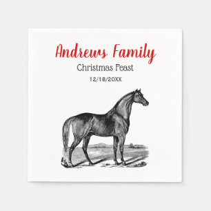 Vintage Horse Standing Napkin