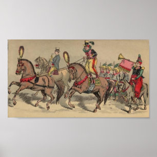 Vintage Horses in a Circus 2 Poster